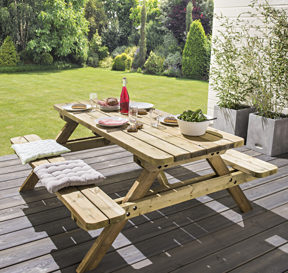 TABLE DE PIQUE NIQUE PRO FOREST 180X160CM